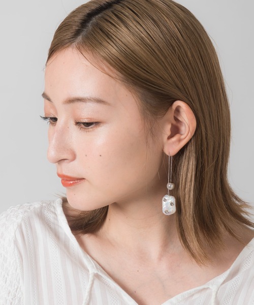 CHIGNON [0046-596NM] ﾏﾙﾁWAYﾛﾝｸﾞﾊﾟｰﾙﾋﾟｱｽ | dia