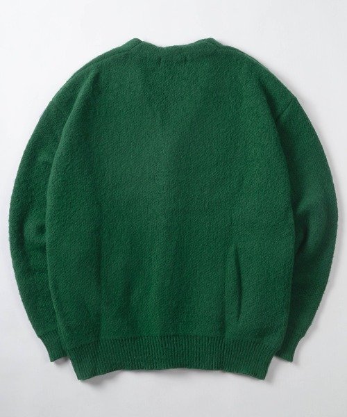 BEVERLY HILLS POLO CLUB(ビバリーヒルズポロクラブ)の「【BEVERLY HILLS POLO CLUB/ビバリーヒルズポロクラブ】ワンポイント刺繍 モヘアタッチ ニットカーディガン/ ビッグシルエット(カーディガン/ボレロ・レディース・チャコールグレー/ネイビー/ピンク/モカ/オレンジ/グリーン/ライトグリーン・M/L)」の9枚目の写真