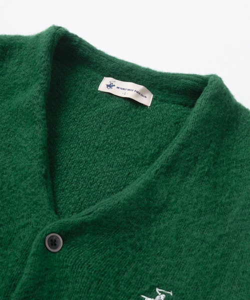 BEVERLY HILLS POLO CLUB(ビバリーヒルズポロクラブ)の「【BEVERLY HILLS POLO CLUB/ビバリーヒルズポロクラブ】ワンポイント刺繍 モヘアタッチ ニットカーディガン/ ビッグシルエット(カーディガン/ボレロ・レディース・チャコールグレー/ネイビー/ピンク/モカ/オレンジ/グリーン/ライトグリーン・M/L)」の13枚目の写真