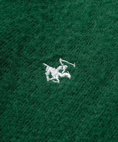 BEVERLY HILLS POLO CLUB(ビバリーヒルズポロクラブ)の「【BEVERLY HILLS POLO CLUB/ビバリーヒルズポロクラブ】ワンポイント刺繍 モヘアタッチ ニットカーディガン/ ビッグシルエット(カーディガン/ボレロ・レディース・チャコールグレー/ネイビー/ピンク/モカ/オレンジ/グリーン/ライトグリーン・M/L)」の16枚目の写真
