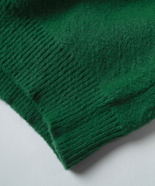 BEVERLY HILLS POLO CLUB(ビバリーヒルズポロクラブ)の「【BEVERLY HILLS POLO CLUB/ビバリーヒルズポロクラブ】ワンポイント刺繍 モヘアタッチ ニットカーディガン/ ビッグシルエット(カーディガン/ボレロ・レディース・チャコールグレー/ネイビー/ピンク/モカ/オレンジ/グリーン/ライトグリーン・M/L)」の17枚目の写真