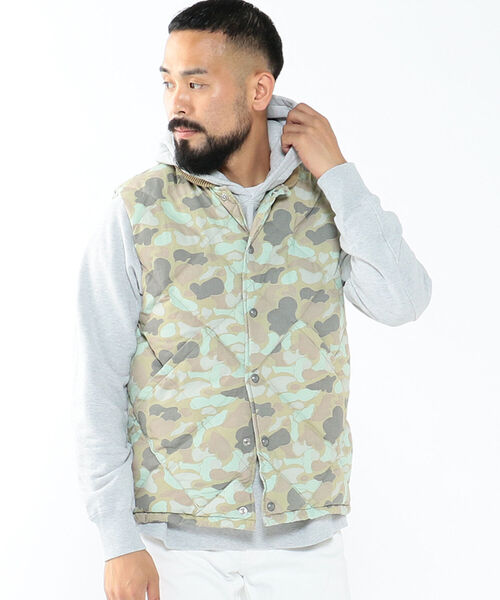 REMI RELIEF(レミレリーフ)の「REMI RELIEF × BEAMS PLUS / 別注 Camouflage Down Vest(ベスト・メンズ・その他・SMALL/MEDIUM/LARGE/X-LARGE)」の5枚目の写真