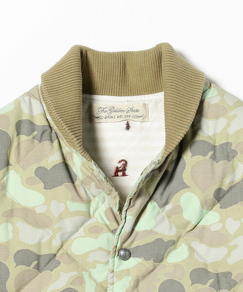 REMI RELIEF(レミレリーフ)の「REMI RELIEF × BEAMS PLUS / 別注 Camouflage Down Vest(ベスト・メンズ・その他・SMALL/MEDIUM/LARGE/X-LARGE)」の4枚目の写真