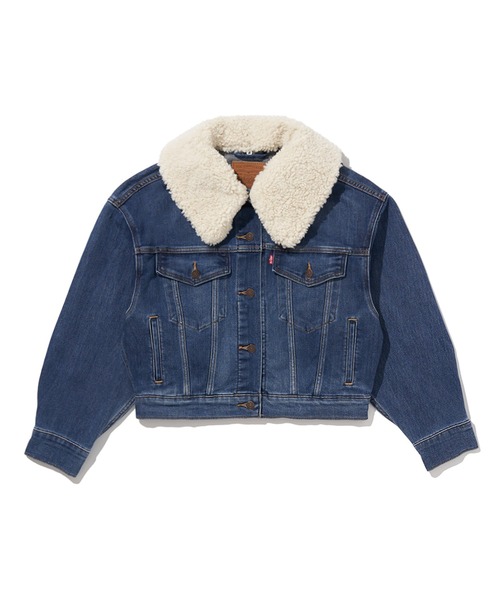 ☆ LEVI'S リーバイス　デニムボアジャケット　デニムジャケット　XS セール】Levi's/リーバイス TYPEⅢデニムボアジャケット MUSTARD
