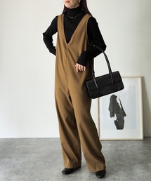 Riberry | Vネックサロペット(サロペット/オーバーオール)