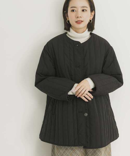 URBAN RESEARCH（アーバンリサーチ）の「『UR TECH』中綿タテキルトCOAT（ダウンジャケット/コート・レディース・ホワイト/ブラック/グレー系その他・FREE）」の5枚目の写真