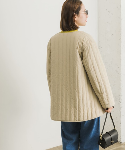 URBAN RESEARCH（アーバンリサーチ）の「『UR TECH』中綿タテキルトCOAT（ダウンジャケット/コート・レディース・ホワイト/ブラック/グレー系その他・FREE）」の13枚目の写真