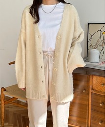 シャギーニットカーディガン