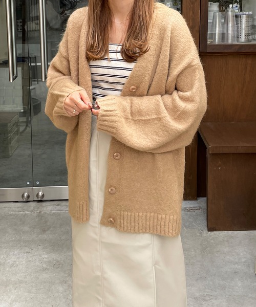 LE MORE（リモア）の「シャギーニットカーディガン（カーディガン