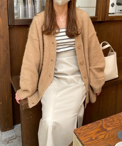 LE MORE（リモア）の「シャギーニットカーディガン（カーディガン