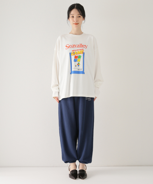 SEA（シー）の「【SEA/シー】GRAFHIC L/S Tシャツ（Tシャツ/カットソー・レディース・ホワイト・36）」の2枚目の写真