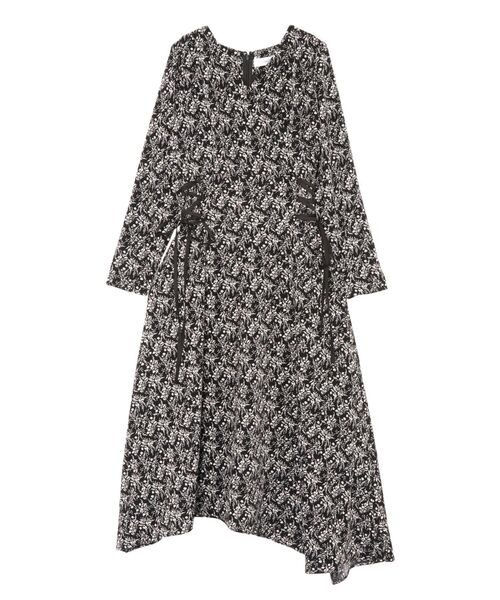 LAGUNAMOON（ラグナムーン）の「フラワーサイドレースアップワンピース（ワンピース・レディース・ホワイト/ブラック/グリーン・SMALL/MEDIUM）」の12枚目の写真