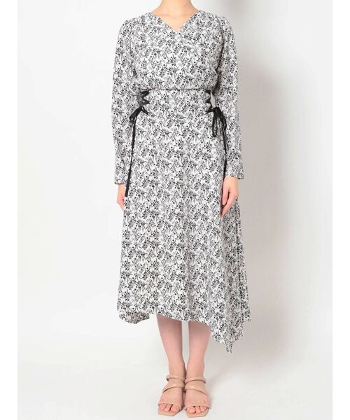 LAGUNAMOON（ラグナムーン）の「フラワーサイドレースアップワンピース（ワンピース・レディース・ホワイト/ブラック/グリーン・SMALL/MEDIUM）」の22枚目の写真