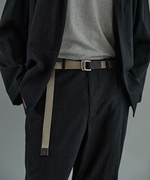 KATHARINE HAMNETT LONDON （キャサリンハムネットロンドン）の「KATHARINE HAMNETT LONDON/キャサリンハムネットロンドン ＜WEB限定＞ NYLONG LEATHER COMBI RIBBON BELT（ベルト）」