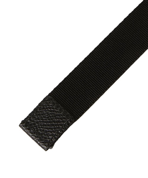 KATHARINE HAMNETT LONDON （キャサリンハムネットロンドン）の「KATHARINE HAMNETT LONDON/キャサリンハムネットロンドン ＜WEB限定＞ NYLONG LEATHER COMBI RIBBON BELT（ベルト・メンズ・カーキ/ベージュ/ブラック・FREE）」の11枚目の写真