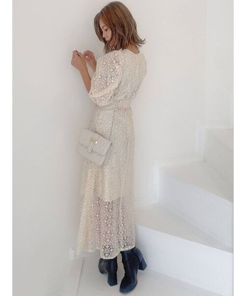 dazzlin（ダズリン）の「ジュエルレースタックワンピース（ドレス