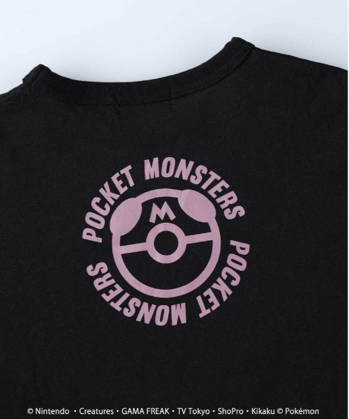 ポケモン　zozotown コラボ　Tシャツ　長袖　ポケットモンスター　ロゴ Pokemon/ポケットモンスター（ポケモン）】 ロンT 長袖Tシャツ