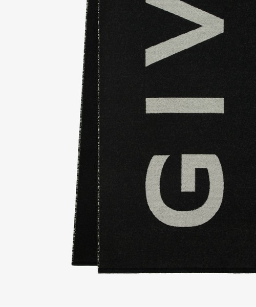 GIVENCHY（ジバンシイ）の「Scarf in GIVENCHY 4G wool（バンダナ/スカーフ・メンズ・ホワイト×ブラック・FREE）」の2枚目の写真