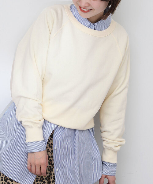 SLOBE裏毛プルオーバーS