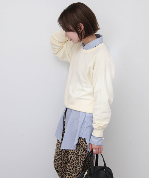 SLOBE裏毛プルオーバーS