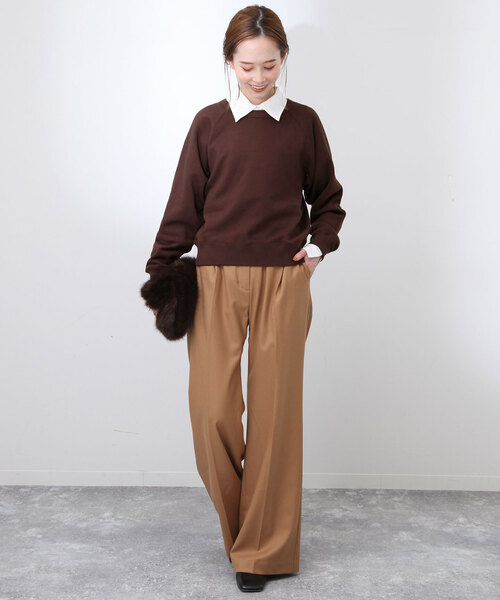 SLOBE裏毛プルオーバーS