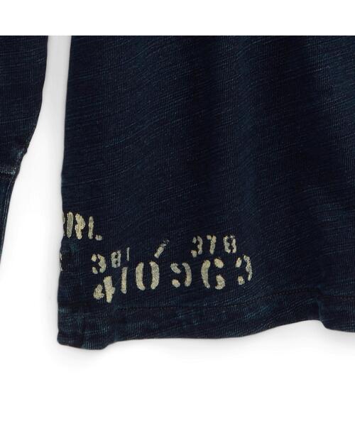 RRL（ダブル アール エル）の「インディゴ フレンチ テリー ラグビー シャツ（ポロシャツ・メンズ・ネイビー系1・M/L/S/XS/XL/XXL）」の10枚目の写真
