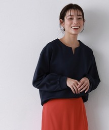 ダンボールキーネックプルオーバー