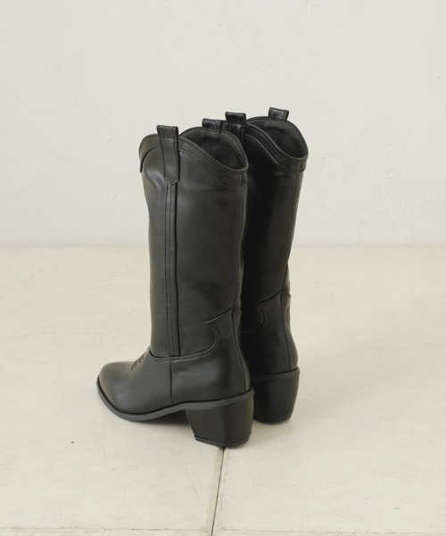 Kastane(カスタネ)の「【2023SSアイテム】ウエスタンブーツ(ブーツ・レディース・ブラック/ブラウン・38/36/37)」の4枚目の写真