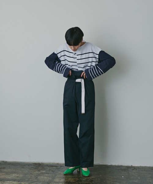 mici(ミチ)の「(mici)フリルウエストパンツ(その他パンツ・レディース・ベージュ/ネイビー・SMALL/MEDIUM)」の18枚目の写真