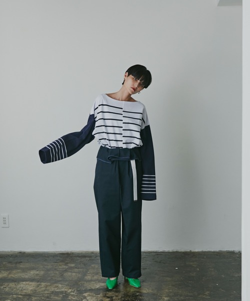 mici(ミチ)の「(mici)フリルウエストパンツ(その他パンツ・レディース・ベージュ/ネイビー・SMALL/MEDIUM)」の19枚目の写真