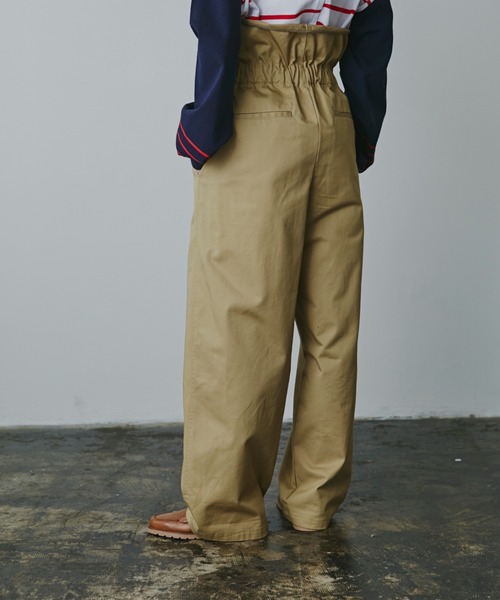 mici(ミチ)の「(mici)フリルウエストパンツ(その他パンツ・レディース・ベージュ/ネイビー・SMALL/MEDIUM)」の11枚目の写真