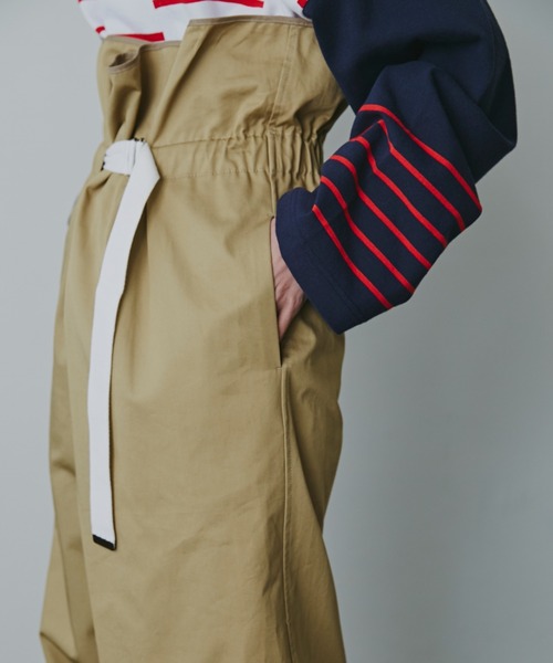 mici(ミチ)の「(mici)フリルウエストパンツ(その他パンツ・レディース・ベージュ/ネイビー・SMALL/MEDIUM)」の13枚目の写真