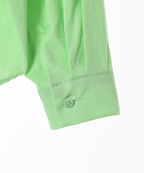Narcissus（ナルシス）の「【Narcissus】カラーシャツ（シャツ/ブラウス・レディース・イエロー/グリーン・FREE）」の4枚目の写真