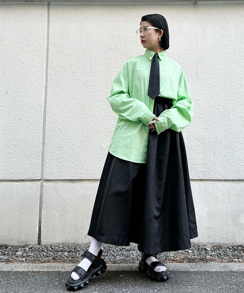 Narcissus（ナルシス）の「【Narcissus】カラーシャツ（シャツ/ブラウス・レディース・イエロー/グリーン・FREE）」の22枚目の写真