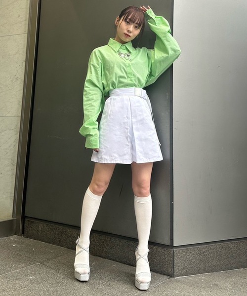 Narcissus（ナルシス）の「【Narcissus】カラーシャツ（シャツ/ブラウス・レディース・イエロー/グリーン・FREE）」の18枚目の写真