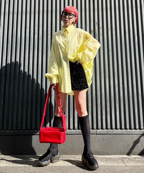 Narcissus（ナルシス）の「【Narcissus】カラーシャツ（シャツ/ブラウス・レディース・イエロー/グリーン・FREE）」の17枚目の写真