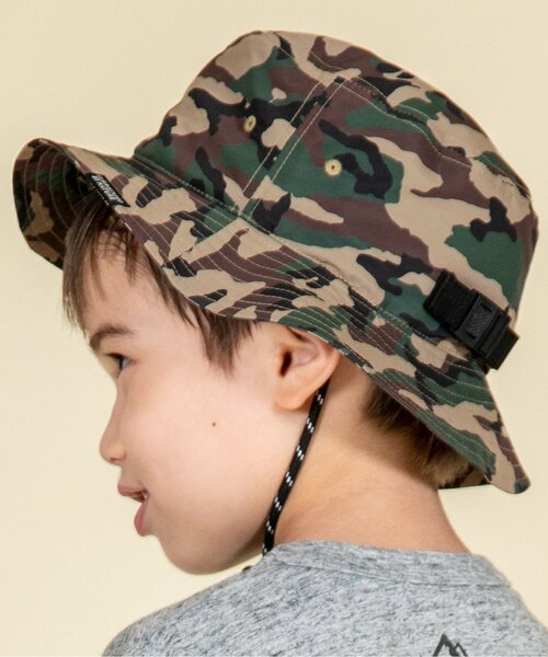 F.O.KIDS（エフオーキッズ）の「アウトドアハット（ハット・キッズ・ネイビー/ブラック/オレンジ/キナリ/ブラウン/カモフラージュ・52/56/50/54）」の6枚目の写真