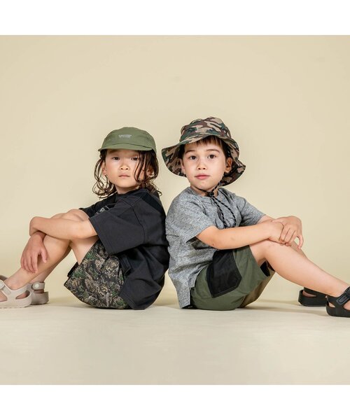 F.O.KIDS（エフオーキッズ）の「アウトドアハット（ハット・キッズ・ネイビー/ブラック/オレンジ/キナリ/ブラウン/カモフラージュ・52/56/50/54）」の7枚目の写真