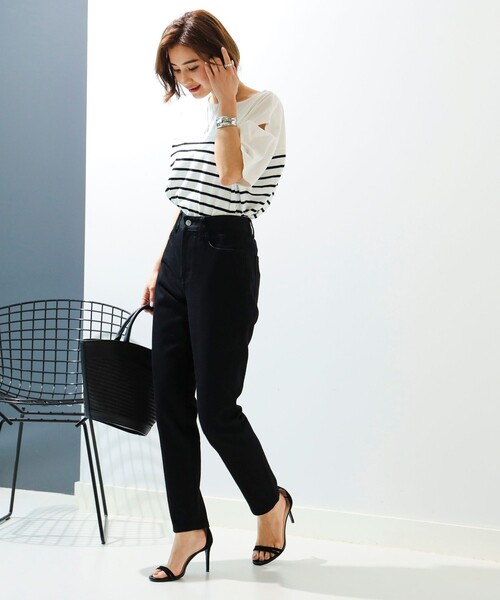 B:MING by BEAMS（ビーミングバイビームス）の「B:MING by BEAMS / カットアウト プルオーバー Tシャツ（Tシャツ/カットソー・レディース・ラベンダー/ホワイト×ブラック/スミクロ/ホワイト×ブルー/グリーン系その他4/その他2・FREE）」の16枚目の写真