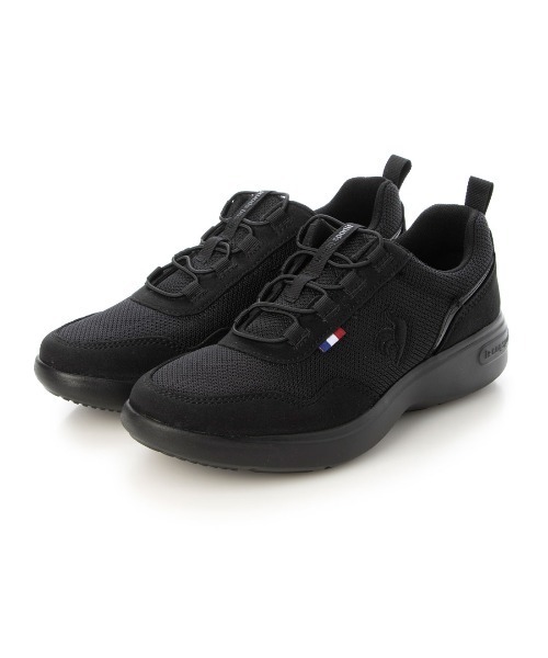le coq sportif(ルコックスポルティフ)の「スリッポンレースアップスニーカー(LA ローヌ / LA RHONE)(スリッポン・レディース・グレー/ブラック/ベージュ/ホワイト系その他2/ブラック×ブラック・22.5cm/23cm/24.5cm/23.5cm/24cm/25cm)」の3枚目の写真
