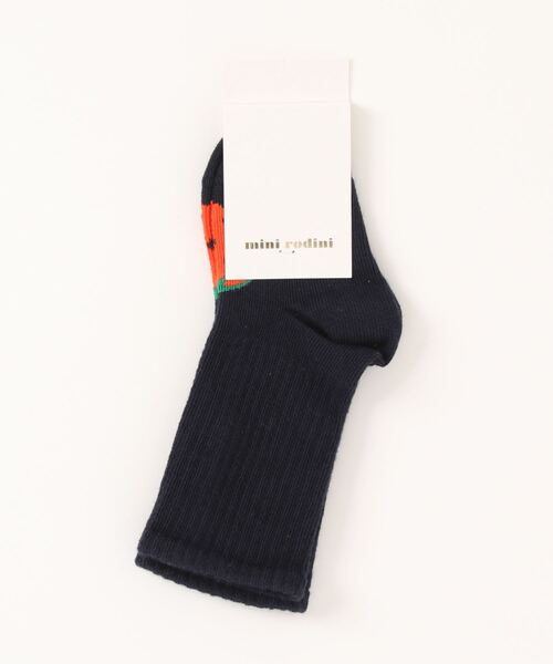 Mini Rodini（ミニロディーニ）の「mini rodini / ベビーソックス（ソックス/靴下・キッズ・ブルー/マルチ・9-11cm/10-12cm）」の2枚目の写真