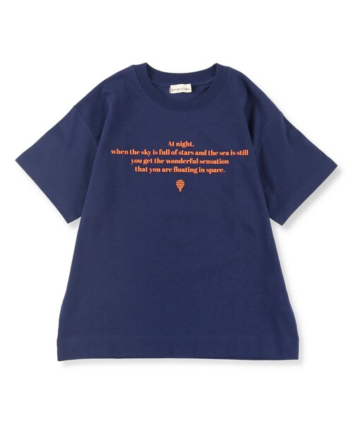 BRANSHES(ブランシェス)の「【bコレ】グラフィック半袖Tシャツ(Tシャツ/カットソー・キッズ・チャコールグレー/ライトグレー/ベージュ/ネイビー/グレー/オレンジ/グリーン/アイボリー/ブルーグレー/カラフル/ブラック/マスタード・90/130/150/120/160/140/100/110)」の9枚目の写真