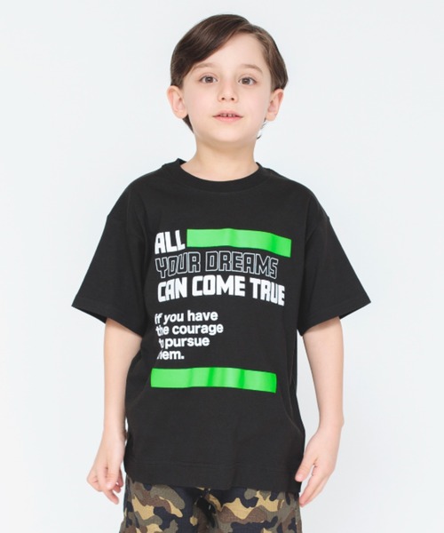 BRANSHES(ブランシェス)の「【bコレ】グラフィック半袖Tシャツ(Tシャツ/カットソー・キッズ・チャコールグレー/ライトグレー/ベージュ/ネイビー/グレー/オレンジ/グリーン/アイボリー/ブルーグレー/カラフル/ブラック/マスタード・90/130/150/120/160/140/100/110)」の12枚目の写真