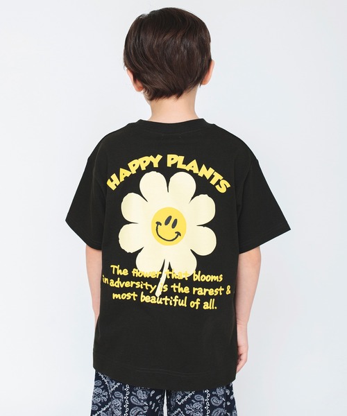 BRANSHES(ブランシェス)の「【bコレ】グラフィック半袖Tシャツ(Tシャツ/カットソー・キッズ・チャコールグレー/ライトグレー/ベージュ/ネイビー/グレー/オレンジ/グリーン/アイボリー/ブルーグレー/カラフル/ブラック/マスタード・90/130/150/120/160/140/100/110)」の4枚目の写真