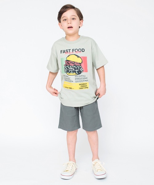 BRANSHES(ブランシェス)の「【bコレ】グラフィック半袖Tシャツ(Tシャツ/カットソー・キッズ・チャコールグレー/ライトグレー/ベージュ/ネイビー/グレー/オレンジ/グリーン/アイボリー/ブルーグレー/カラフル/ブラック/マスタード・90/130/150/120/160/140/100/110)」の17枚目の写真