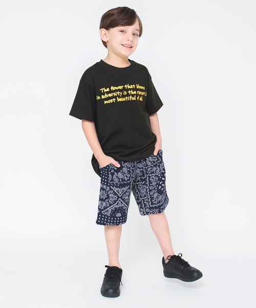 BRANSHES(ブランシェス)の「【bコレ】グラフィック半袖Tシャツ(Tシャツ/カットソー・キッズ・チャコールグレー/ライトグレー/ベージュ/ネイビー/グレー/オレンジ/グリーン/アイボリー/ブルーグレー/カラフル/ブラック/マスタード・90/130/150/120/160/140/100/110)」の16枚目の写真