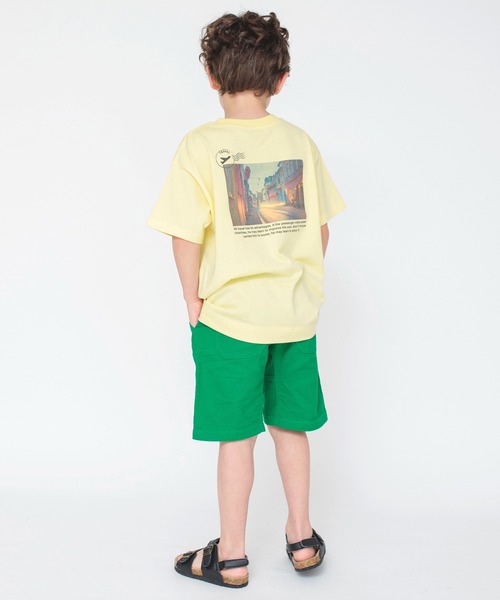 BRANSHES(ブランシェス)の「【bコレ】グラフィック半袖Tシャツ(Tシャツ/カットソー・キッズ・チャコールグレー/ライトグレー/ベージュ/ネイビー/グレー/オレンジ/グリーン/アイボリー/ブルーグレー/カラフル/ブラック/マスタード・90/130/150/120/160/140/100/110)」の21枚目の写真