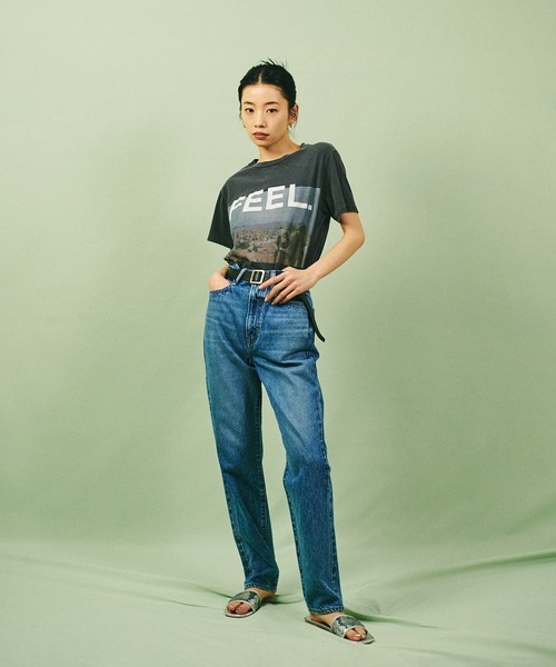 ADAM ET ROPE'（アダムエロペ）の「【REMI RELIEF】SP加工Tシャツ(FEEL)（Tシャツ/カットソー・レディース・ブラック/ベージュ・S）」の19枚目の写真