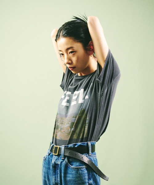 ADAM ET ROPE'（アダムエロペ）の「【REMI RELIEF】SP加工Tシャツ(FEEL)（Tシャツ/カットソー・レディース・ブラック/ベージュ・S）」の21枚目の写真