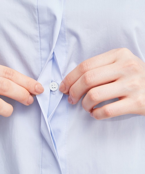 ROPE'（ロペ）の「ギャザースリーブブラウス（シャツ/ブラウス・レディース・ホワイト系その他/サックスブルー/ホワイト・38）」の11枚目の写真